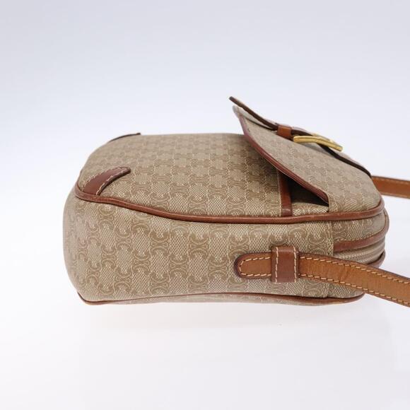 CELINE Macadam Canvas Shoulder Bag Pvc Beige Gold - Picture 4 of 13